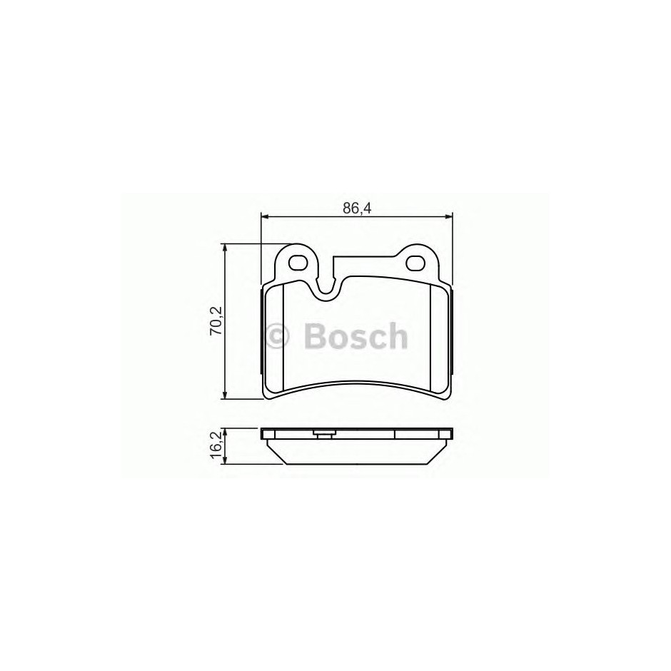 PLAQUETTES BOSCH 0986494210