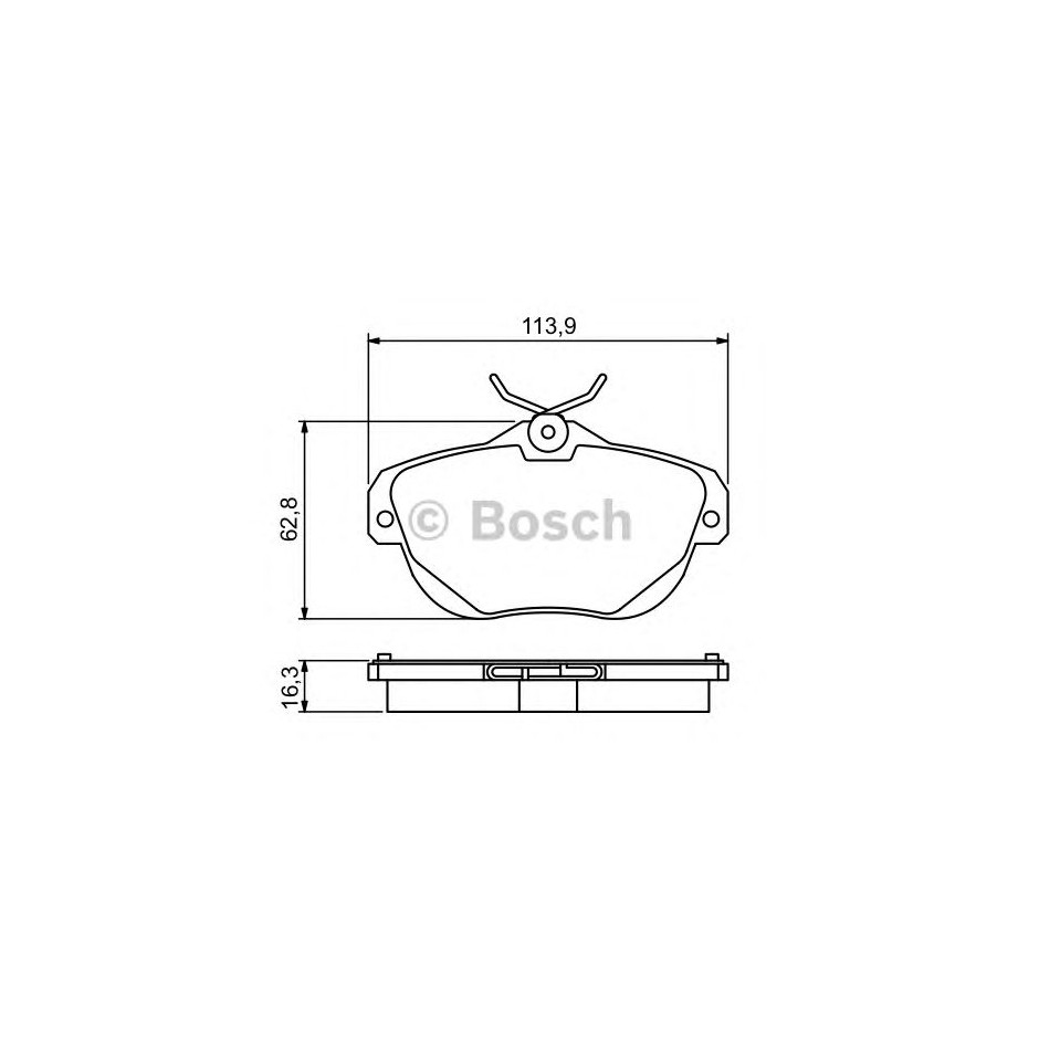 PLAQUETTES BOSCH 0986494243