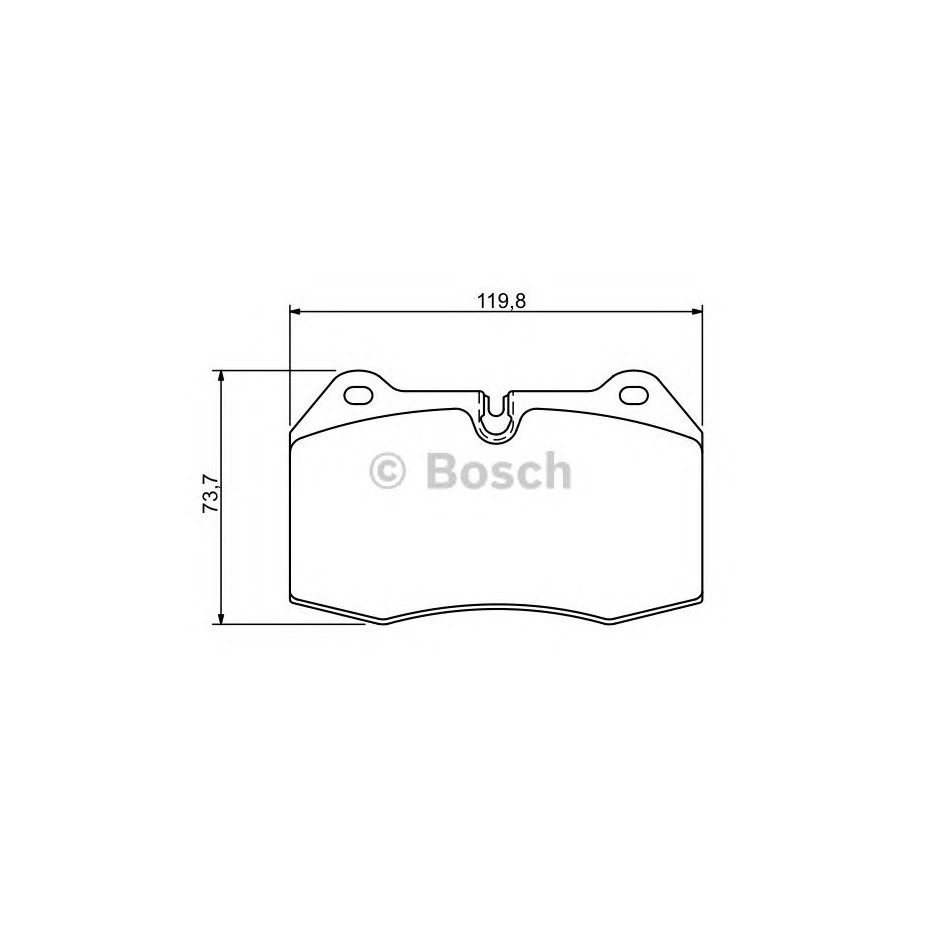 PLAQUETTES BOSCH 0986494282