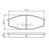 PLAQUETTES BOSCH 0986494566