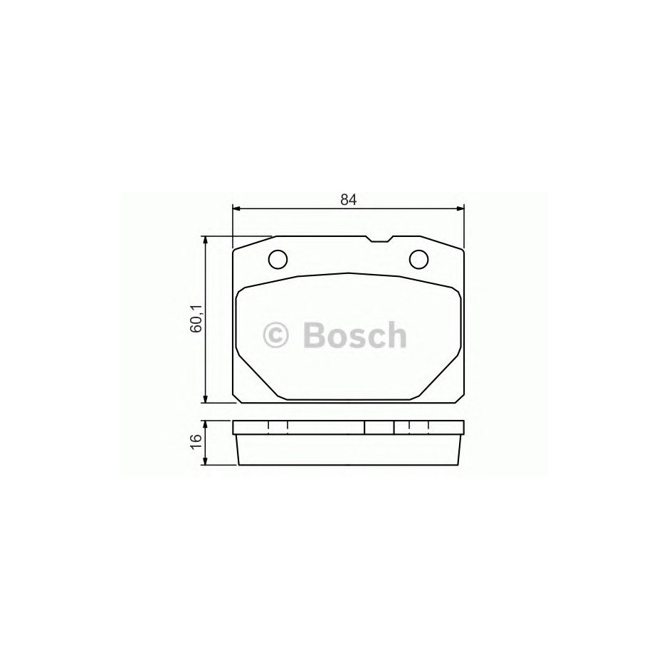 PLAQUETTES BOSCH 0986494568