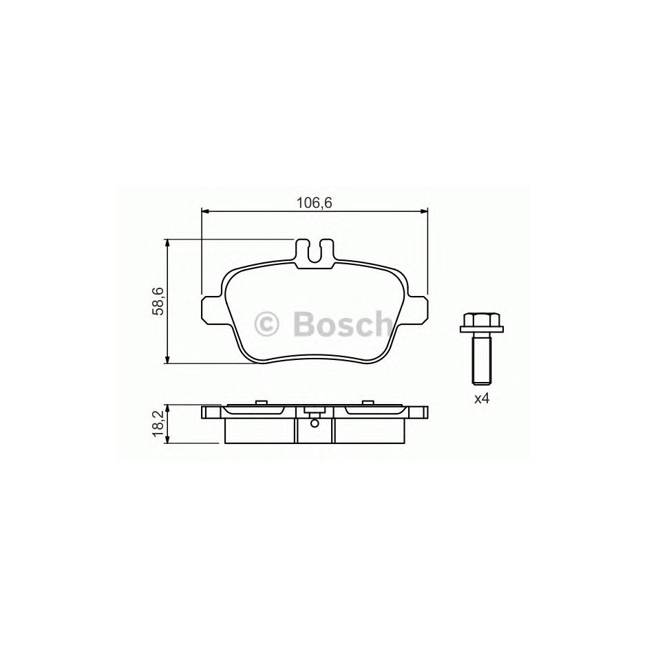 PLAQUETTES BOSCH 0986494664