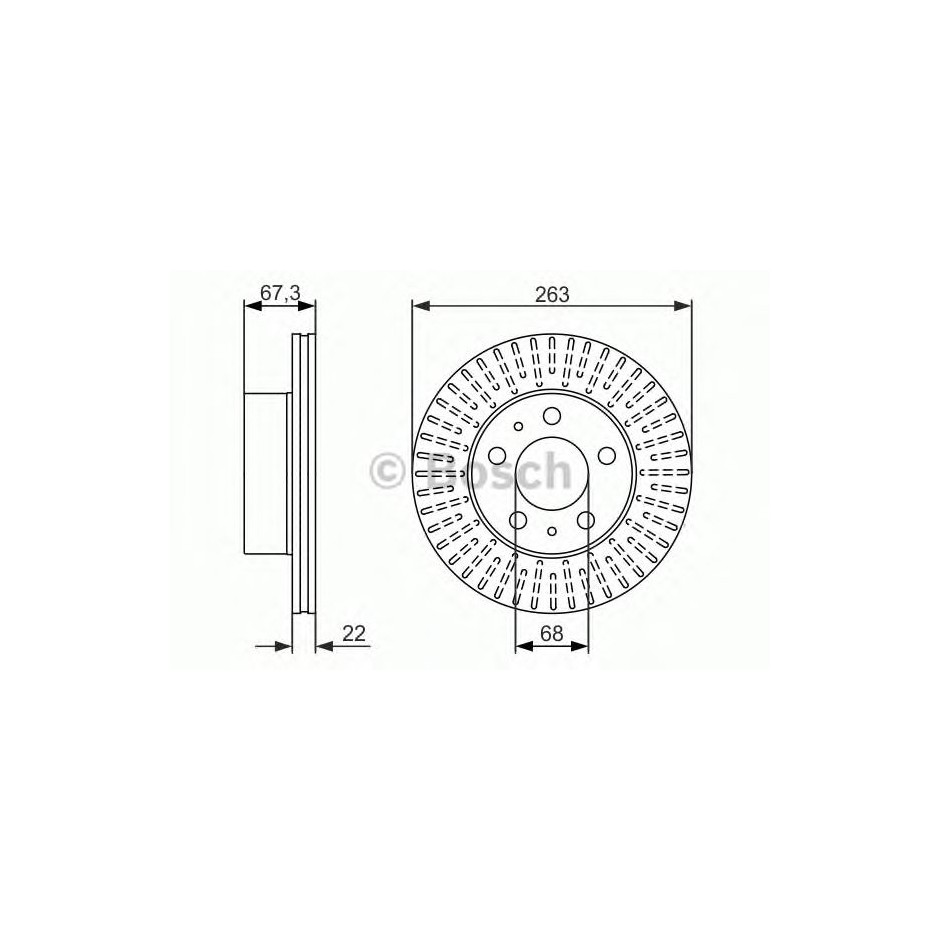 DISQUE DE FREIN BOSCH 0 986 479 480