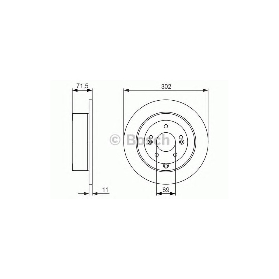BOSCH DISQUES DE FREINS BOSCH 0 986 479 509