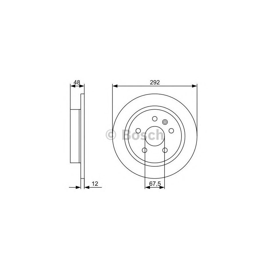 BOSCH DISQUES DE FREINS BOSCH 0 986 479 513