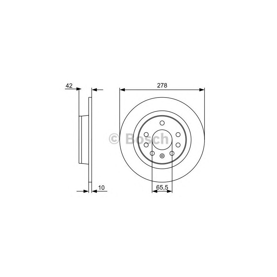 BOSCH DISQUES DE FREINS BOSCH 0 986 479 515