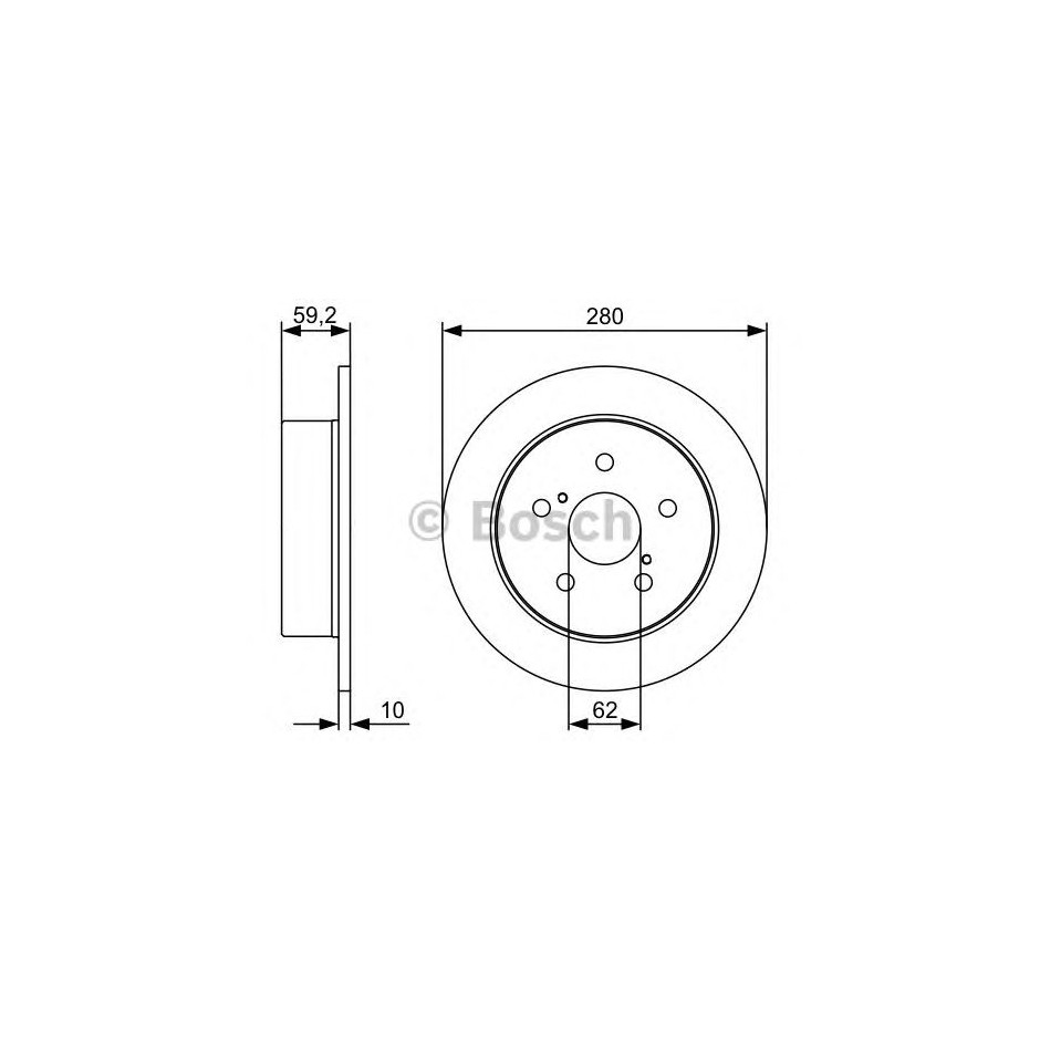 BOSCH DISQUES DE FREINS BOSCH 0 986 479 520