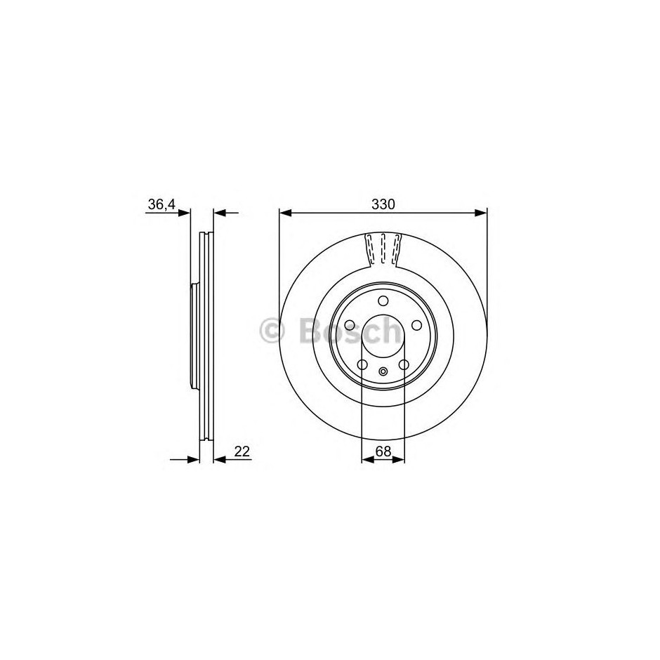 BOSCH DISQUES DE FREINS BOSCH 0 986 479 522
