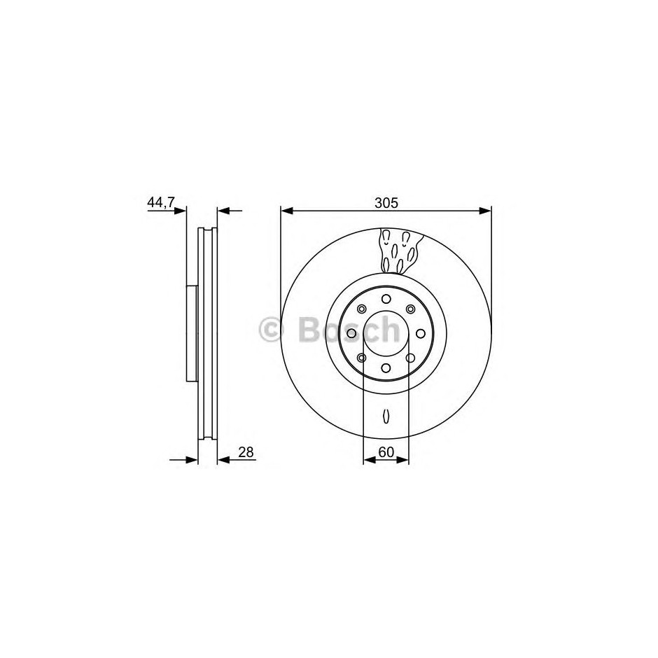 BOSCH DISQUES DE FREINS BOSCH 0 986 479 531