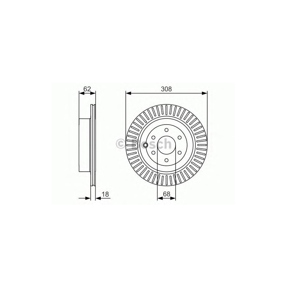 BOSCH DISQUES FREINS BOSCH 0 986 479 533