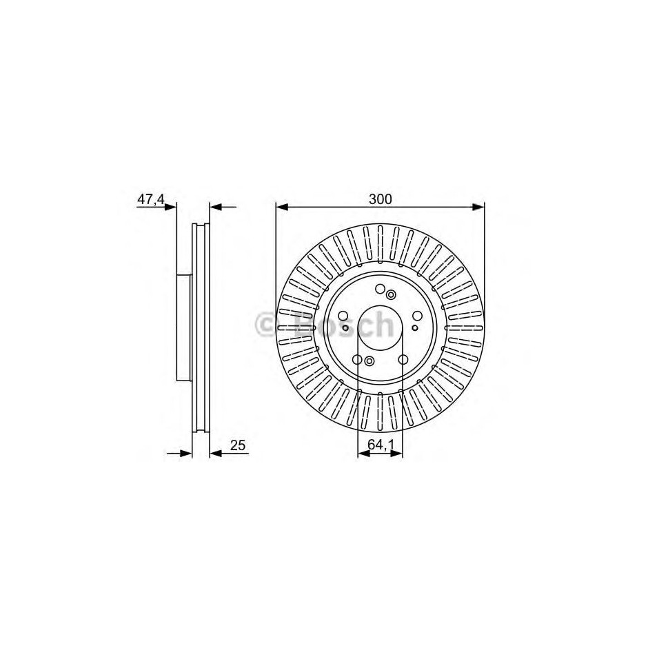 BOSCH DISQUES DE FREINS BOSCH 0 986 479 534