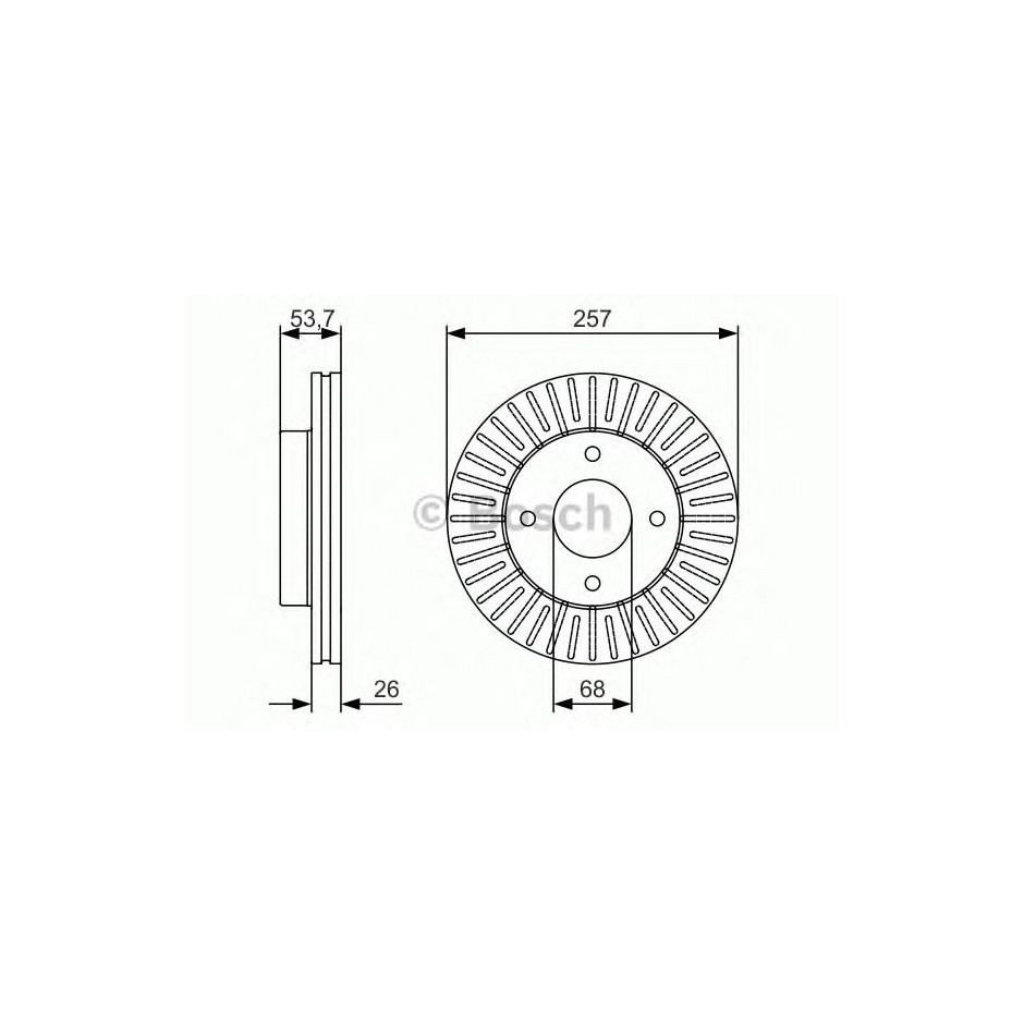 BOSCH DISQUES FREINS BOSCH 0 986 479 535