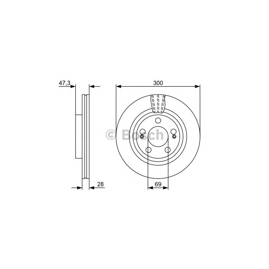 BOSCH DISQUES DE FREINS BOSCH 0 986 479 537