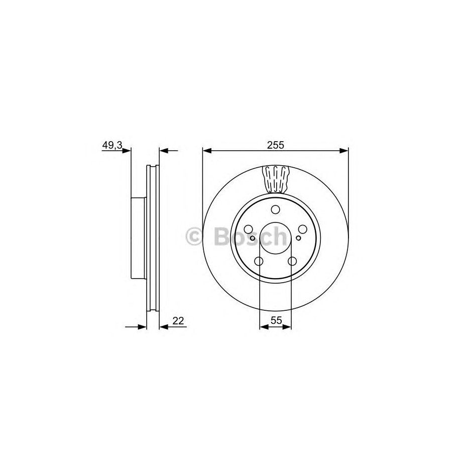 BOSCH DISQUES DE FREINS BOSCH 0 986 479 564