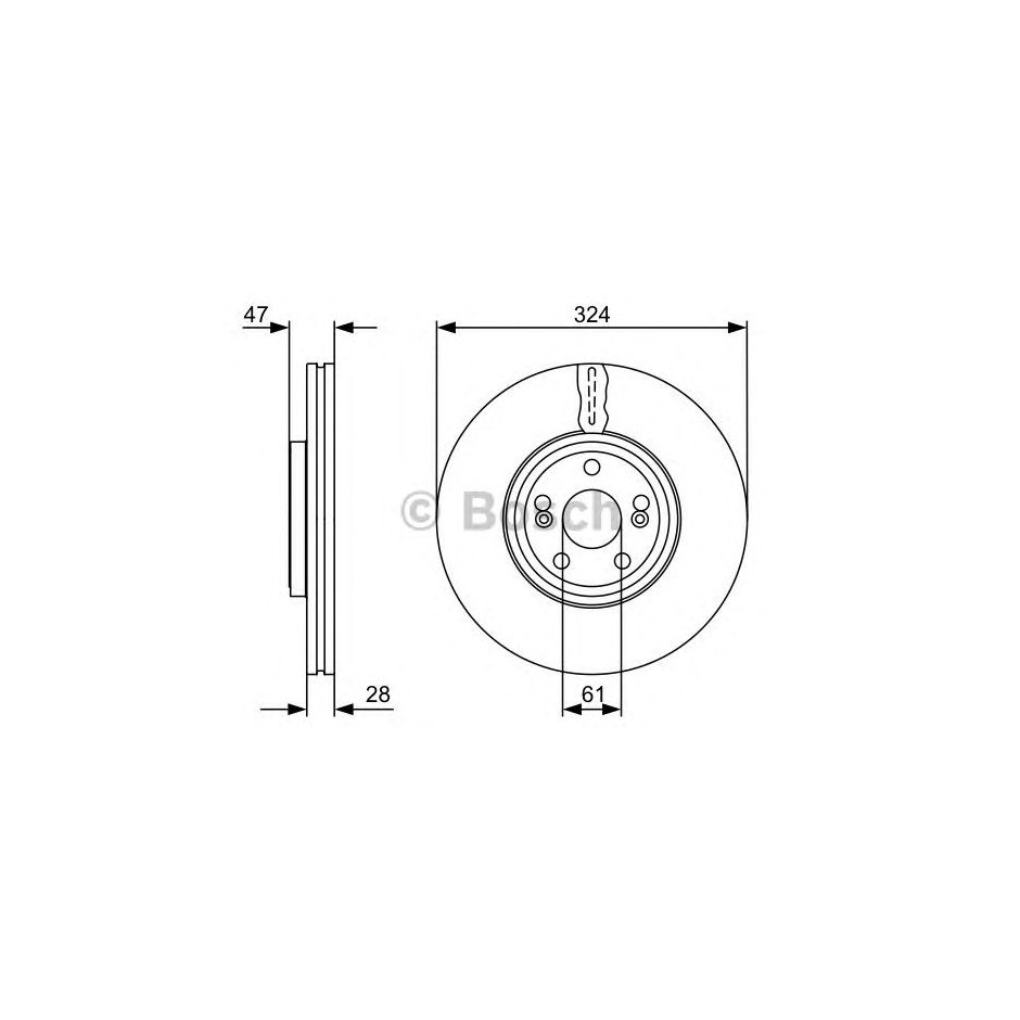 BOSCH DISQUES DE FREINS BOSCH 0 986 479 565