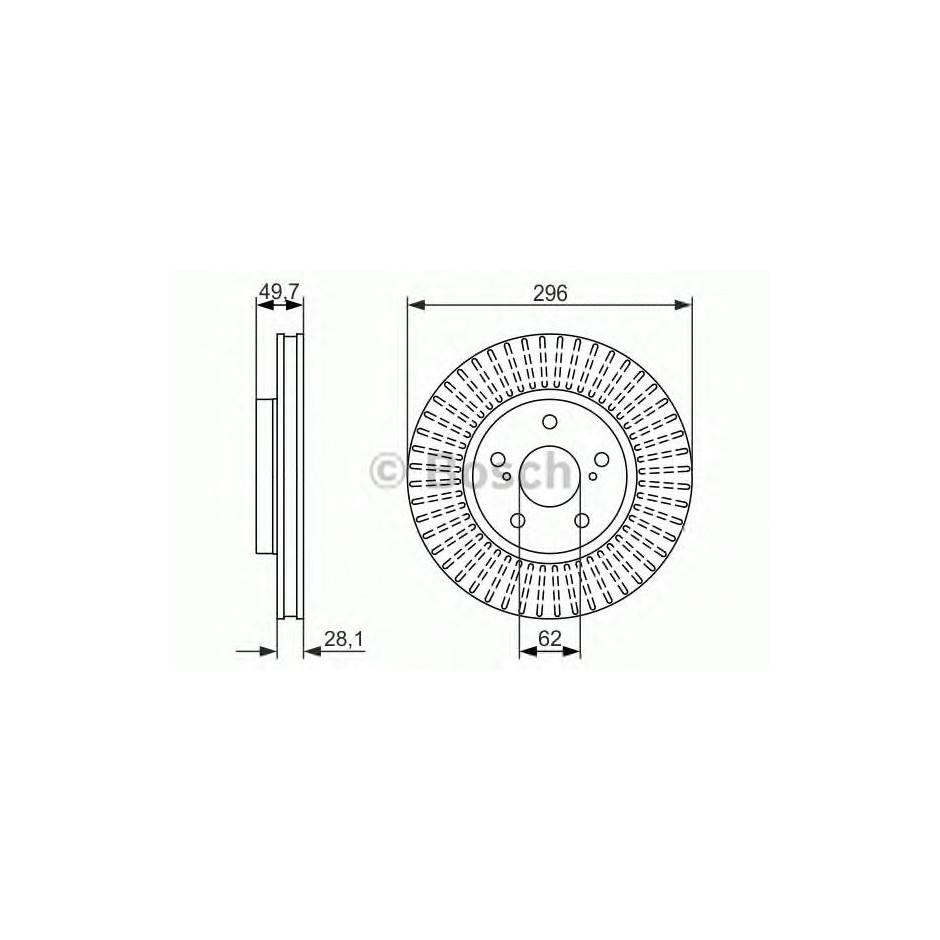 BOSCH DISQUES DE FREINS BOSCH 0 986 479 633