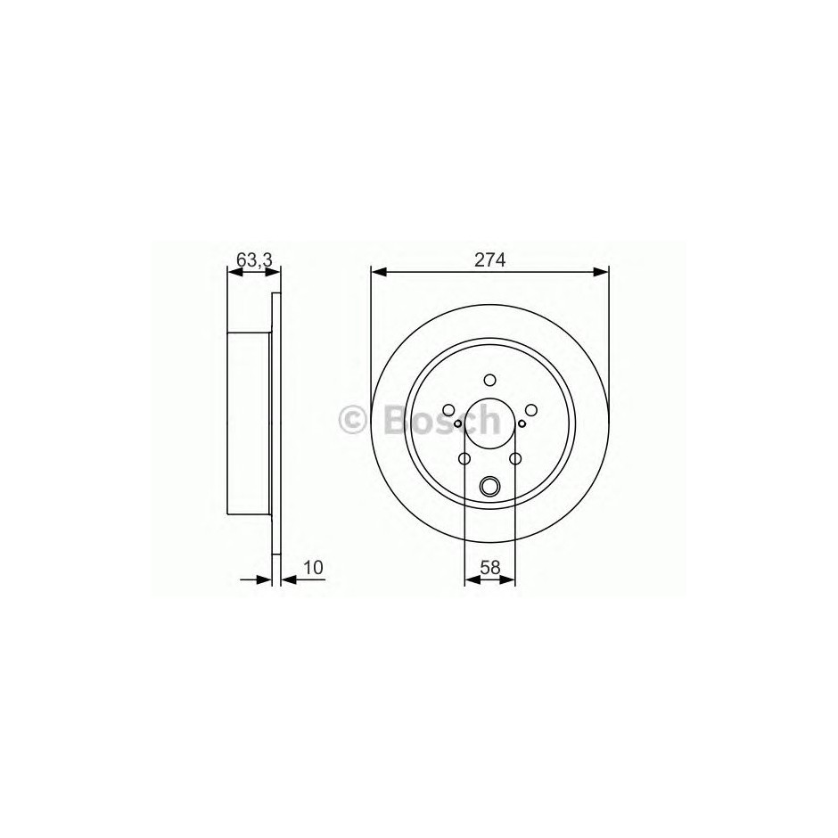 BOSCH DISQUES FREINS BOSCH 0 986 479 634
