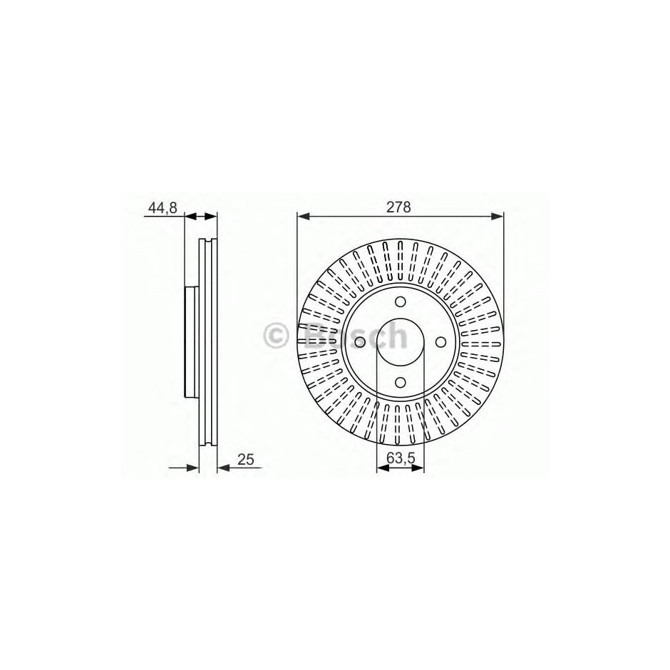 BOSCH DISQUES DE FREINS BOSCH 0 986 479 637