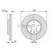 BOSCH DISQUES FREINS BOSCH 0 986 479 643