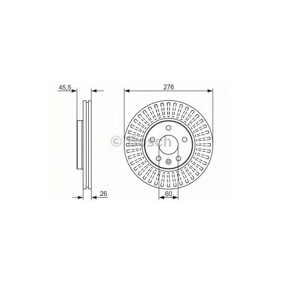 BOSCH DISQUES FREINS BOSCH 0 986 479 643