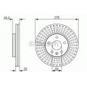 BOSCH DISQUES FREINS BOSCH 0 986 479 643