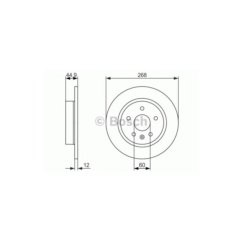 BOSCH DISQUES FREINS BOSCH 0 986 479 645