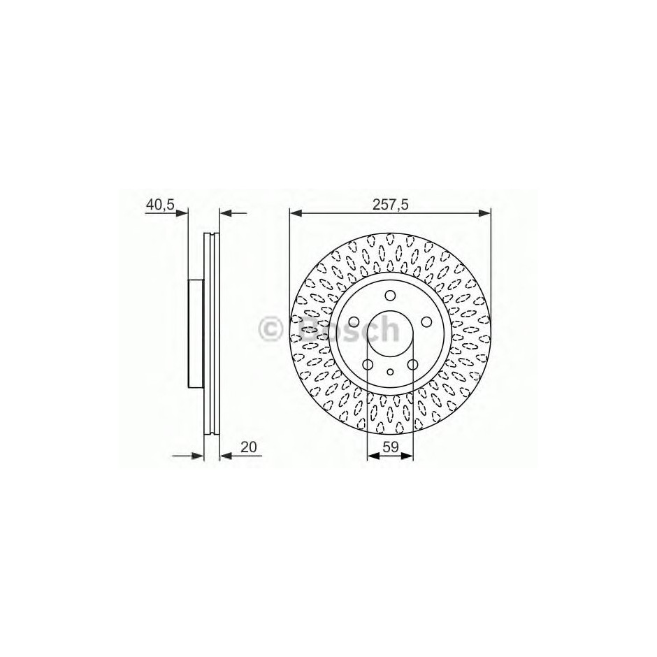 BOSCH DISQUES FREINS BOSCH 0 986 479 647