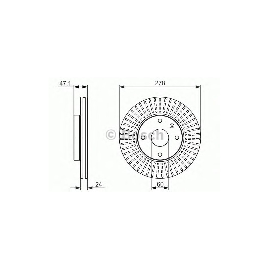BOSCH DISQUES FREINS BOSCH 0 986 479 649