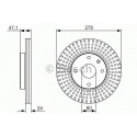 BOSCH DISQUES FREINS BOSCH 0 986 479 649