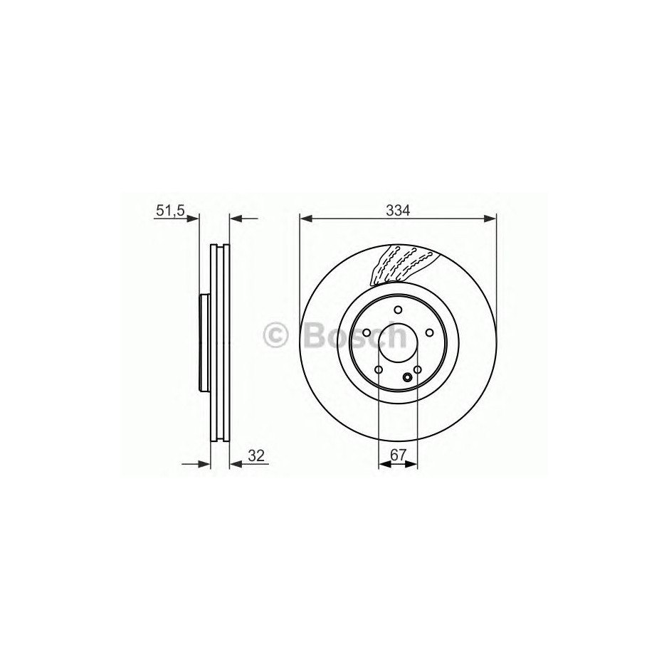 BOSCH DISQUES FREINS BOSCH 0 986 479 650
