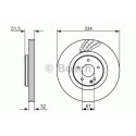 BOSCH DISQUES FREINS BOSCH 0 986 479 650