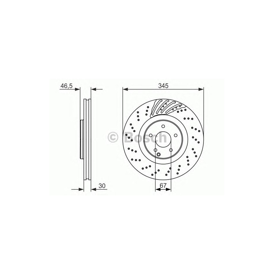 BOSCH DISQUES FREINS BOSCH 0 986 479 651
