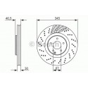 BOSCH DISQUES FREINS BOSCH 0 986 479 651