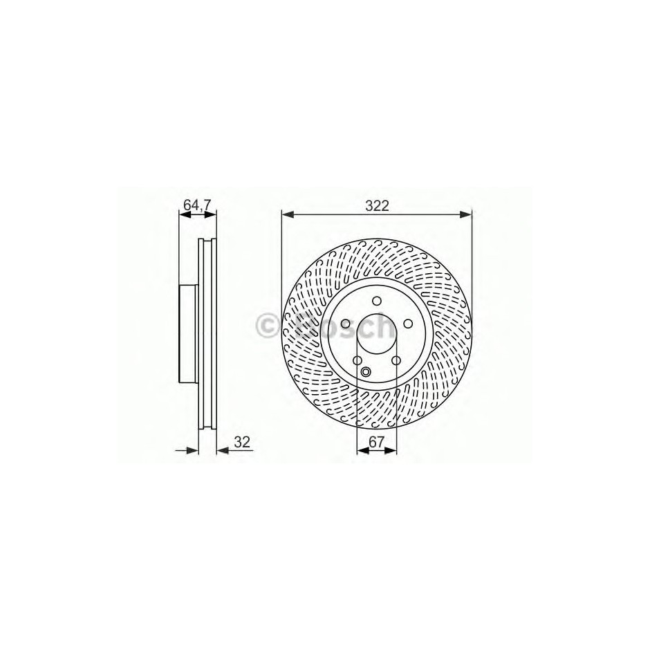 BOSCH DISQUES FREINS BOSCH 0 986 479 652