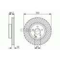 BOSCH DISQUES FREINS BOSCH 0 986 479 652