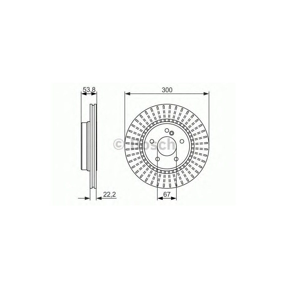 BOSCH DISQUES FREINS BOSCH 0 986 479 653