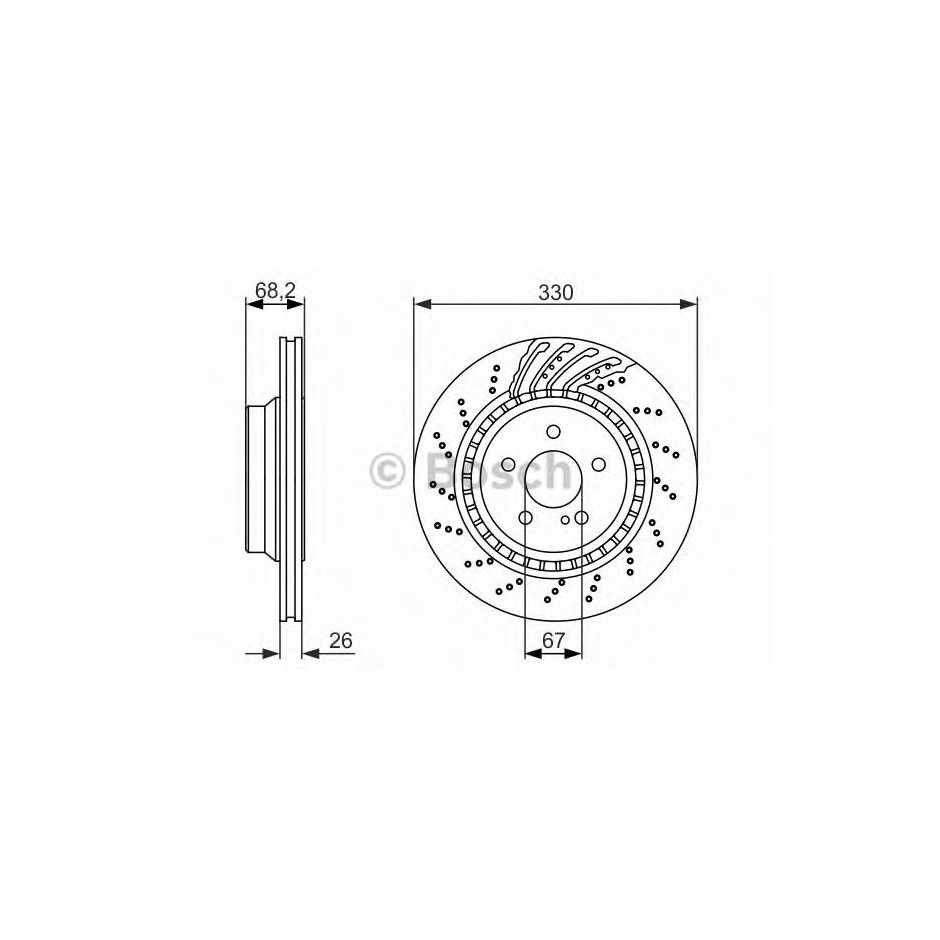 BOSCH DISQUES FREINS BOSCH 0 986 479 654