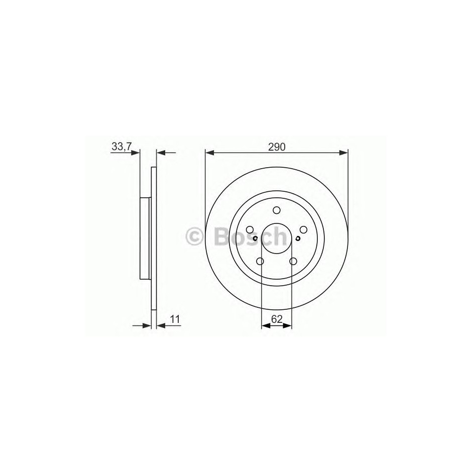 BOSCH DISQUES FREINS BOSCH 0 986 479 656
