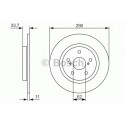 BOSCH DISQUES FREINS BOSCH 0 986 479 656