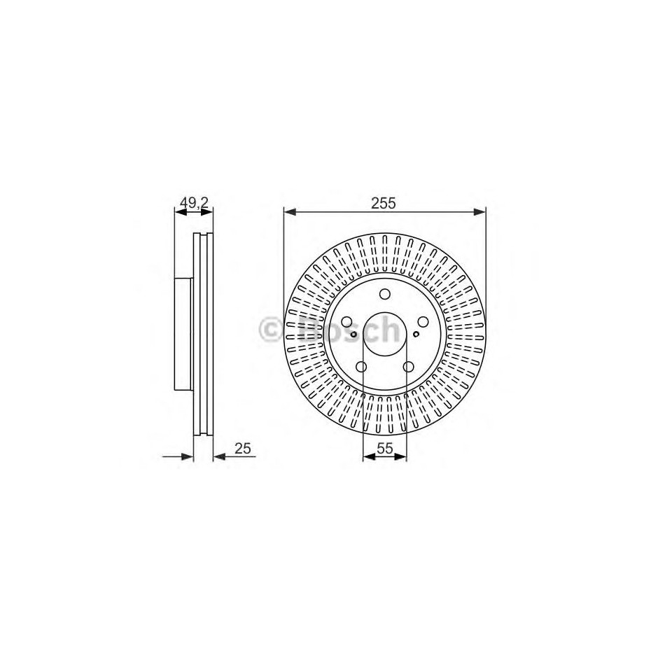 BOSCH DISQUES FREINS BOSCH 0 986 479 663