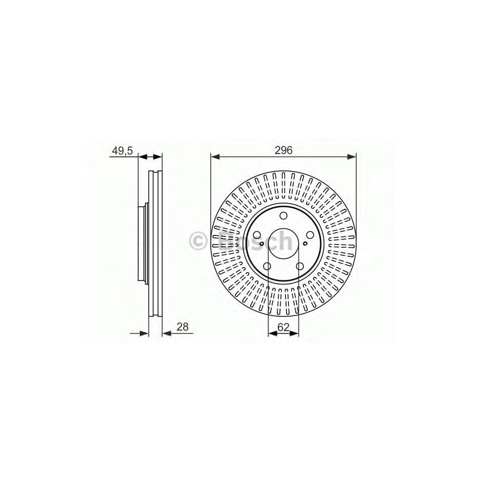 BOSCH DISQUES FREINS BOSCH 0 986 479 664