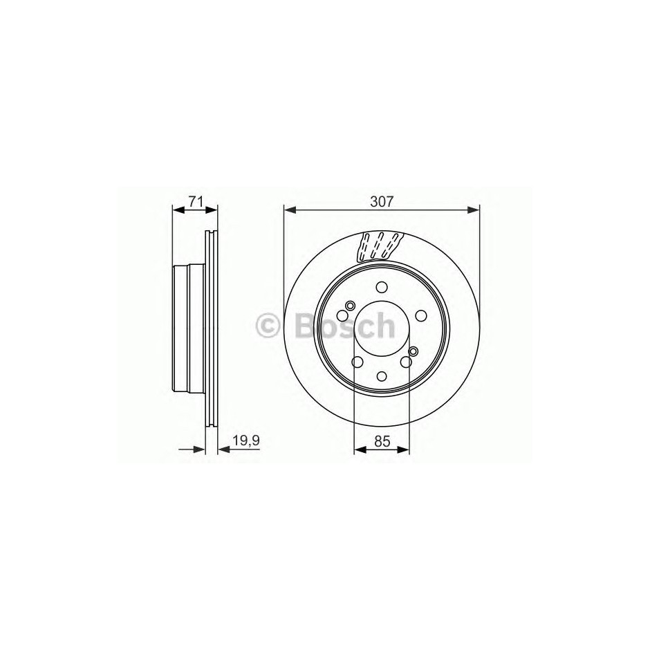 BOSCH DISQUES FREINS BOSCH 0 986 479 665