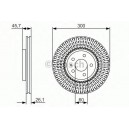 BOSCH DISQUES FREINS BOSCH 0 986 479 666