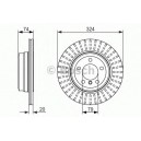 BOSCH DISQUES FREINS BOSCH 0 986 479 671