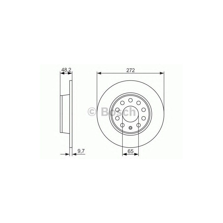 BOSCH DISQUES FREINS BOSCH 0 986 479 677