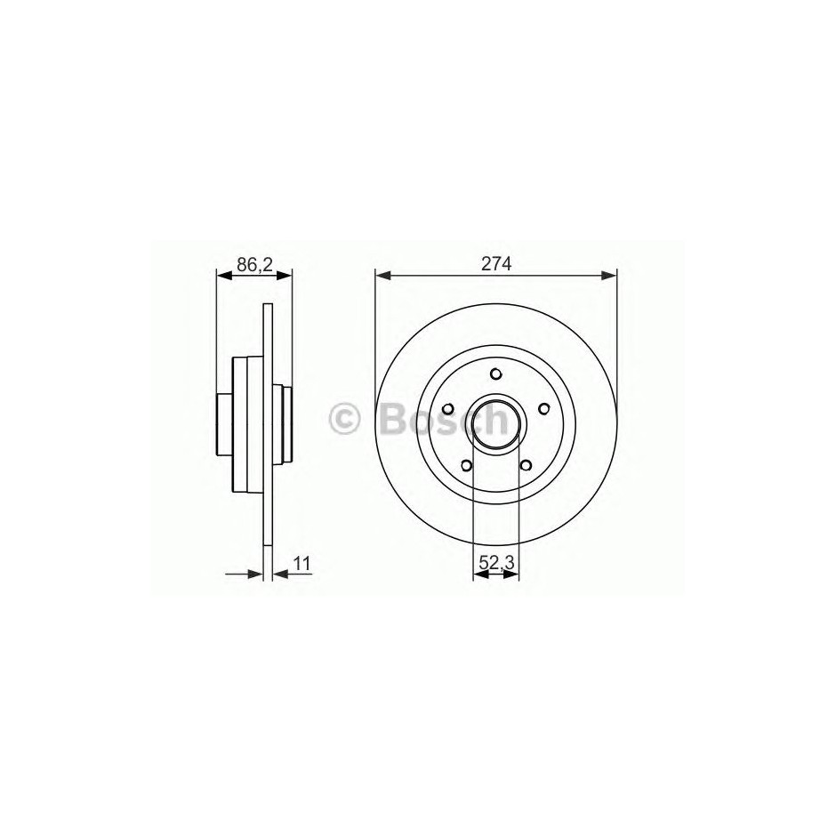 BOSCH DISQUES FREINS BOSCH 0 986 479 682