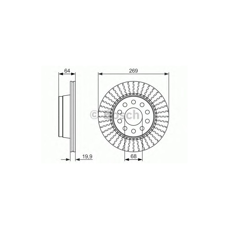 BOSCH DISQUES FREINS BOSCH 0 986 479 689