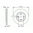 DISQUE DE FREIN BOSCH 0 986 479 R19