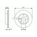 DISQUE DE FREIN BOSCH 0 986 479 R23