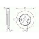 BOSCH DISQUES FREINS BOSCH 0 986 479 R26